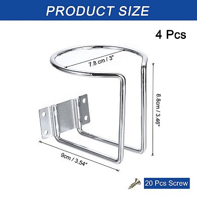 4 Pcs Boat Cup Holder, Universal Drinks Holders with Screws for Boats