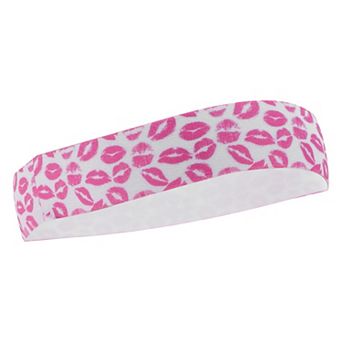 Breathable Headband Textured Sweat Headband for Sport Pink 1 pc