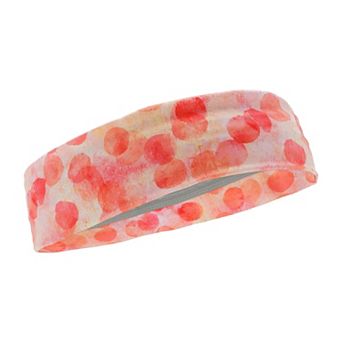 Breathable Headband Printed Sweat Headband for Sport Pink 1 pc