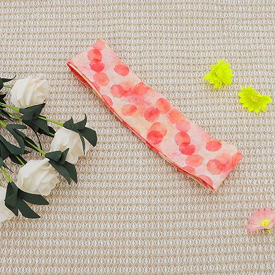 Breathable Headband Printed Sweat Headband for Sport Pink 1 Pc