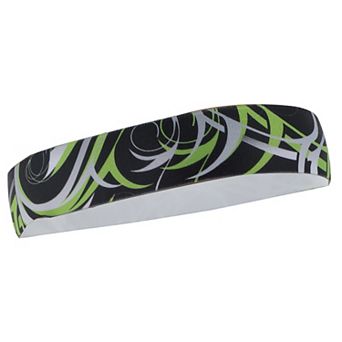 Breathable Headband Textured Sweat Headband for Sport Green 1 pc