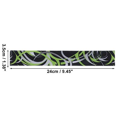 Breathable Headband Textured Sweat Headband for Sport Green 1 Pc