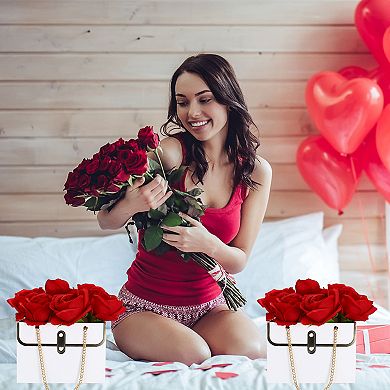 Flower Gift Bags, Paper Bouquet Flowers, Gift Wrap Bags, Elegant Design