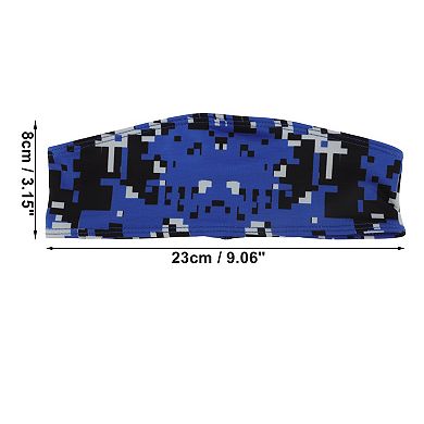Breathable Headband Triangle Sweat Headband for Sport Dark Blue 1 Pc