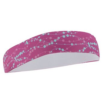 Breathable Headband Textured Sweat Headband for Sport Rose Red 1 pc