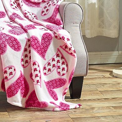 Scarlett All Season Micro Plush Decorative Valentine Throw Blanket