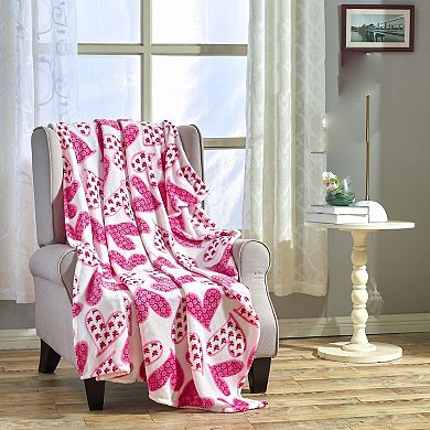 Scarlett All Season Micro Plush Decorative Valentine Throw Blanket