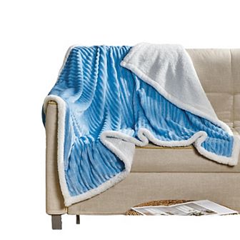 Corduroy Sherpa All Season Decorative Throw Blanket