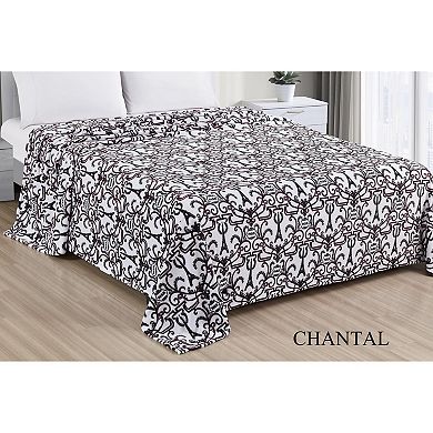 Luxurious Ultra Soft Lightweight Chantal Printed Blanket
