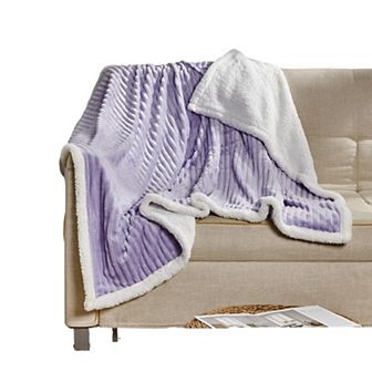 Corduroy Sherpa All Season Decorative Throw Blanket