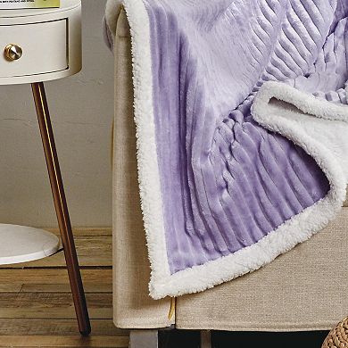 Corduroy Sherpa All Season Decorative Throw Blanket