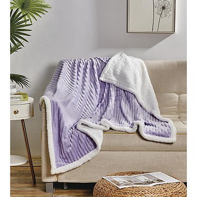 Corduroy Sherpa All Season Decorative Throw Blanket