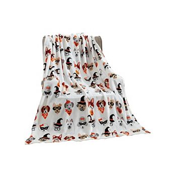 Halloween Pals All Season Plush Decorative Halloween Throw Blanket