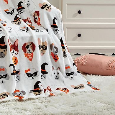 Halloween Pals All Season Plush Decorative Halloween Throw Blanket
