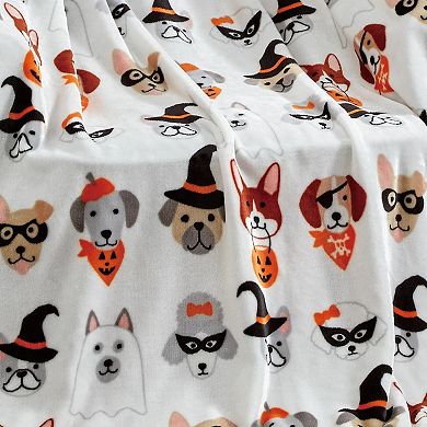 Halloween Pals All Season Plush Decorative Halloween Throw Blanket