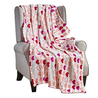 Isabella All Season Micro Plush Decorative Valentine Throw Blanket