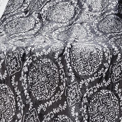 Gracey with Sherpa Plush Decorative All Season Plum Throw Blanket