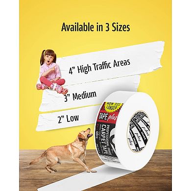 Professional Rug Tape - 2 In By 40 Yds (120 Ft) - Double Sided - White Finish