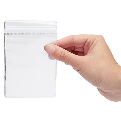 100 Pack Small Plastic Jewelry Bags for Earrings, Necklaces, 3.15 x 4.75 In