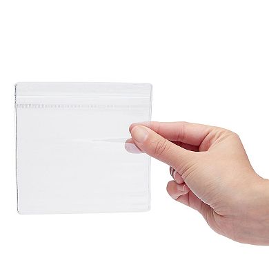 100 Pack Small Plastic Jewelry Bags for Earrings, Necklaces, 4.4 x 4.4 In