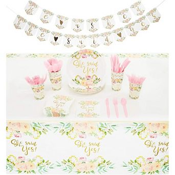 Serves 24 She Said Yes Bridal Shower Party Supplies Decorations for Wedding