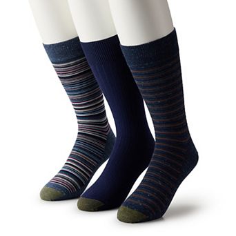Men's GOLDTOE® 3 pk Stripe Crew Socks