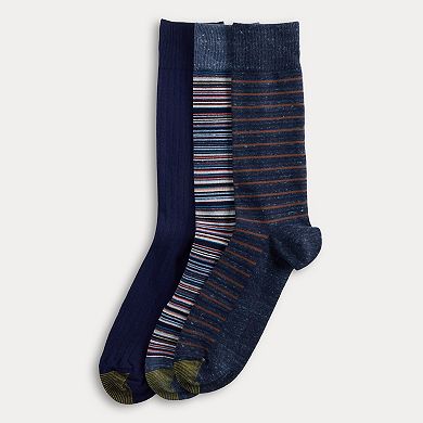 Men's GOLDTOE® 3-pk. Stripe Crew Socks
