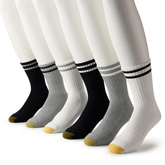 Men's GOLDTOE® 6 pk Kensington Short Crew Socks