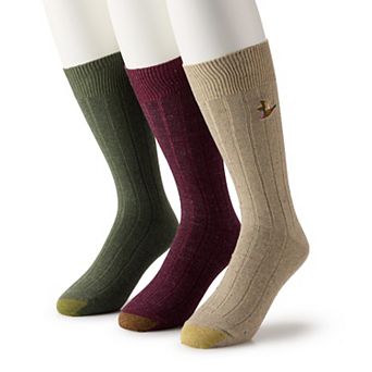 Men's GOLDTOE® 3-Pack Hampton Embroidery Socks