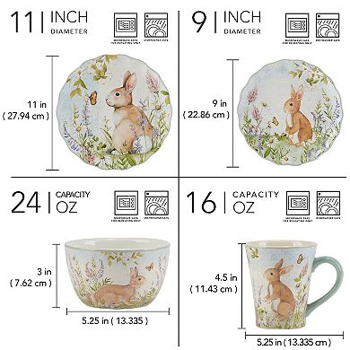 Certified International 16-pc. Easter Meadow Dinnerware Set