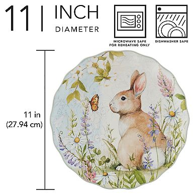 Certified International 4-pc. Easter Meadow Dinner Plate Set