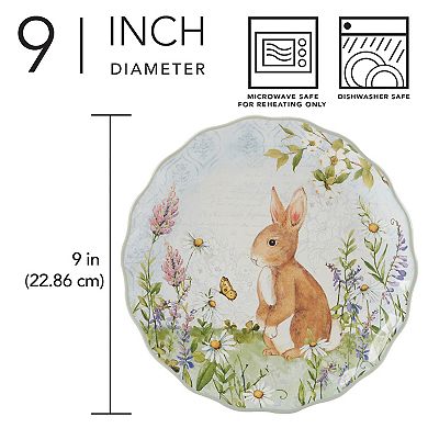 Certified International 4-pc. Easter Meadow Dessert Plate Set