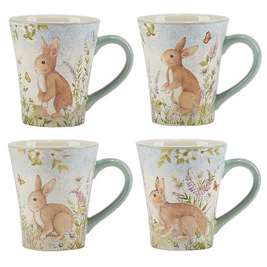 Certified International 4-pc. Easter Meadow Mug Set