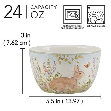 Certified International 4-pc. Easter Meadow Ice Cream Bowl Set