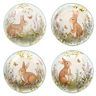 Certified International 4 pc Easter Meadow Soup Bowl Set