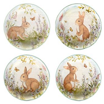 Certified International 4 pc Easter Meadow Soup Bowl Set