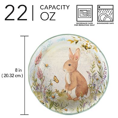 Certified International 4-pc. Easter Meadow Soup Bowl Set