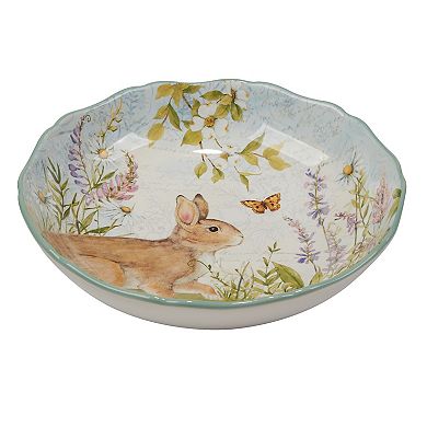 Elevate your spring and Easter dining experience with this Certified International Easter meadow serving bowl.