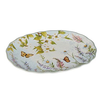 Certified International Easter Meadow Oval Platter