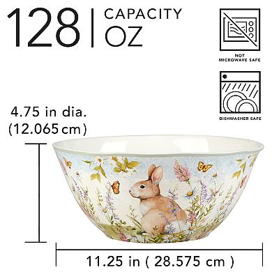 Certified International Easter Meadow Deep Bowl