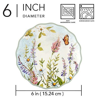 Certified International 4-pc. Easter Meadow Canape Plate Set