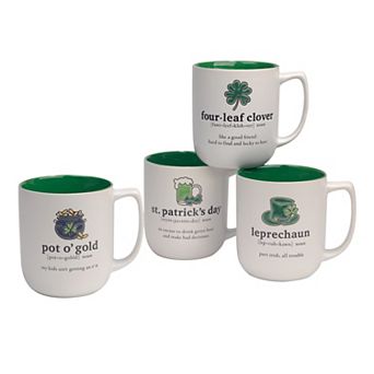 Certified International 4 pc St. Patrick's Day Mug Set