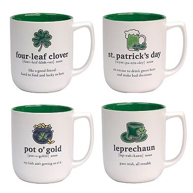 Certified International 4-pc. St. Patrick's Day Mug Set