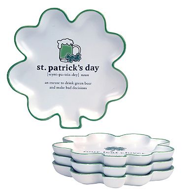 Certified International 4-pc. St. Patrick's Day Shamrock Plate Set