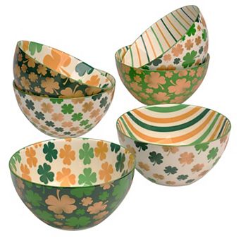 Certified International 6 pc St. Patrick's Day Bowl Set