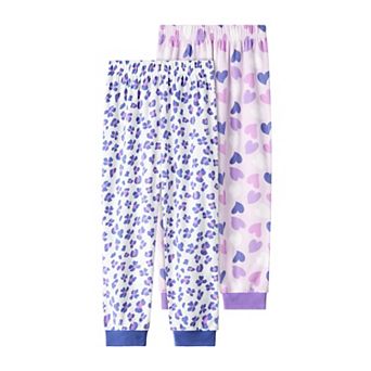Girls 4-12 Cuddl Duds® 2 pc Jogger Pajama Pants Set