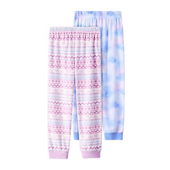 Girls 4-12 Cuddl Duds® 2 pc Jogger Pajama Pants Set