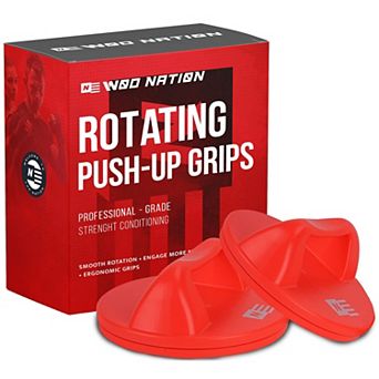 Rotating Push Up Bars, Pushup Handles For Floor With Wide Grips, Non Slip Pads