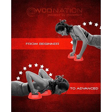 Rotating Push Up Bars, Pushup Handles For Floor With Wide Grips, Non Slip Pads