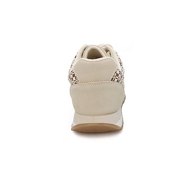 Yoki Women's Lace Up Low Top Sneakers'